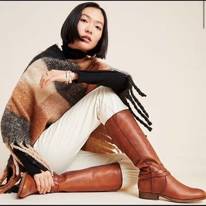 FRYE x Anthropologie Tan/Brown Leather Boots